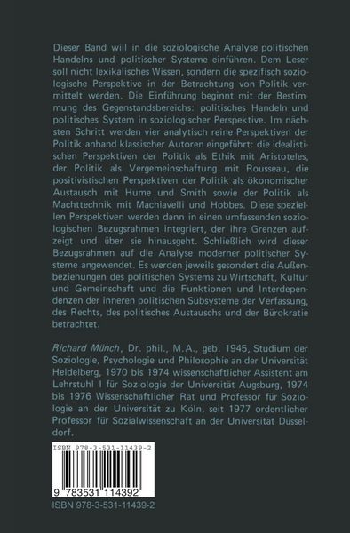Produktbild: Basale Soziologie: Soziologie der Politik