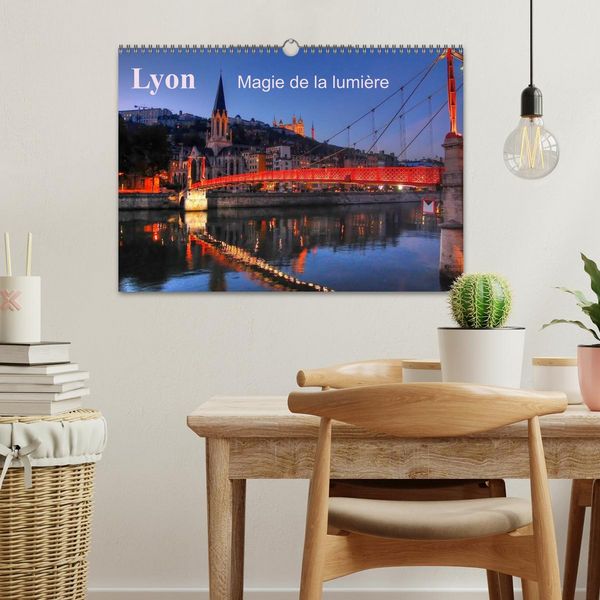 Produktbild: Lyon Magie de la lumi&egrave;re (Calendrier mural 2026 DIN A3 vertical), CALVENDO calendrier mensuel