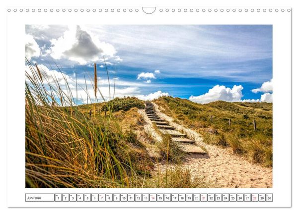 Produktbild: Sylt - Strandspaziergang (Wandkalender 2026 DIN A3 quer), CALVENDO Monatskalender