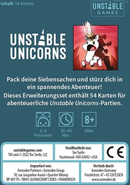 Produktbild: Unstable Unicorns - Abenteuer Erweiterungsset