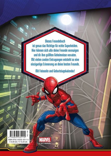 Produktbild: Marvel Spider-Man Freundebuch