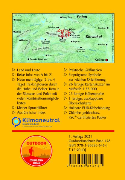 Produktbild: Slowakei/Polen: Trekkingklassiker in der Hohen und Belaer Tatra