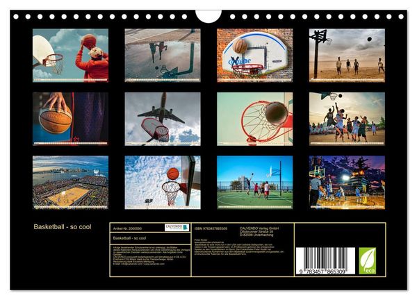Produktbild: Basketball - so cool (Wandkalender 2026 DIN A4 quer), CALVENDO Monatskalender