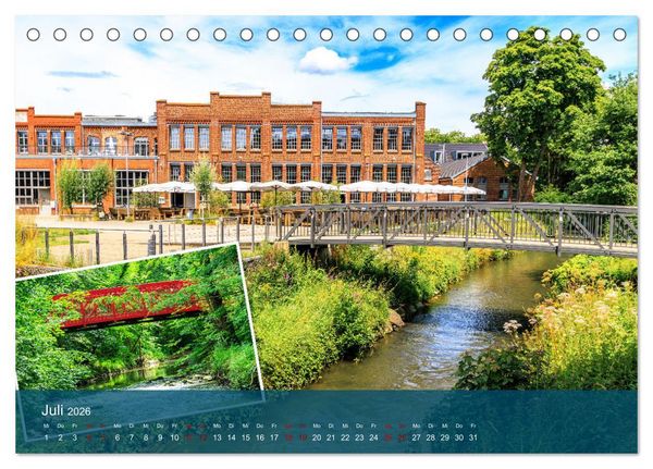 Produktbild: Die D&uuml;ssel von den Quellen bis zu den M&uuml;ndungen (Tischkalender 2026 DIN A5 quer), CALVENDO Monatskalender