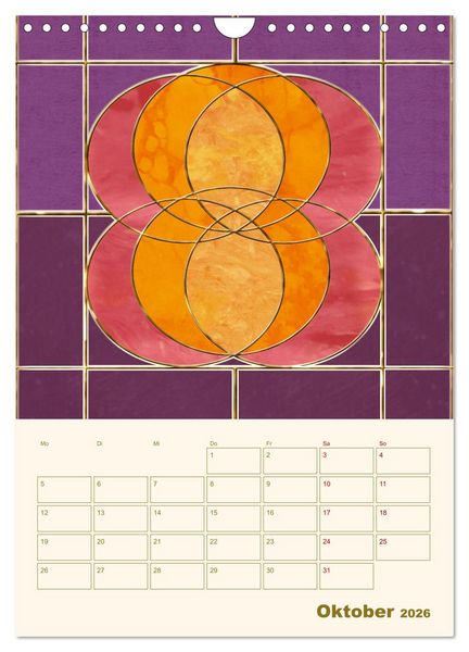 Produktbild: Art Deco Planer (Wandkalender 2026 DIN A4 hoch), CALVENDO Monatskalender