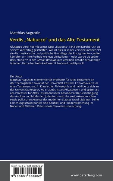 Produktbild: Verdis "Nabucco" und das Alte Testament