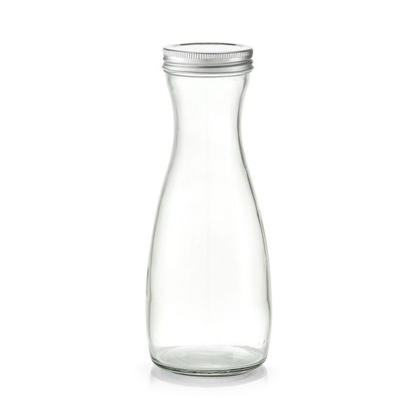neuetischkultur Glaskaraffe m. Metalldeckel, 1000 ml Glaskaraffe m. Metalldeckel, 1000 ml