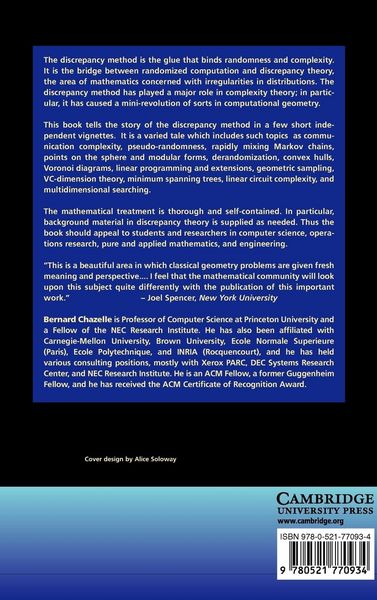 Produktbild: The Discrepancy Method: Randomness and Complexity