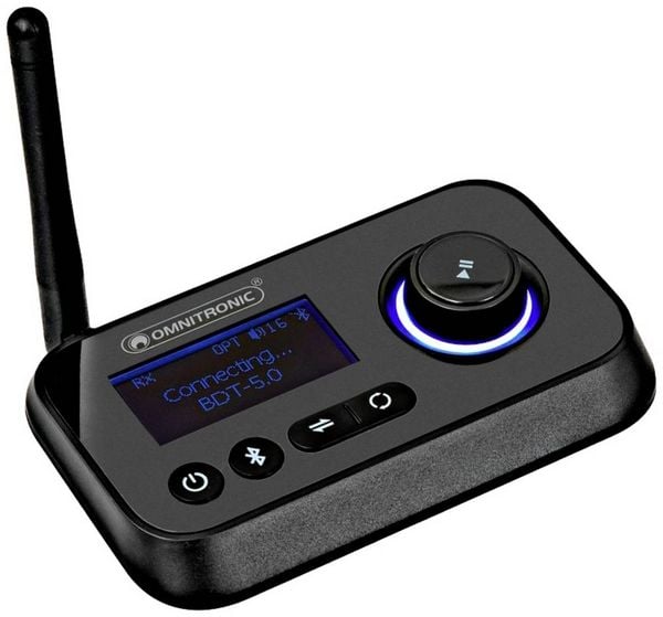Produktbild: Omnitronic BDT-5.0 Bluetooth&reg; Musik-Sender/Empf&auml;nger Bluetooth Version: 5.0 30 m