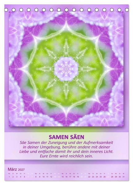 Produktbild: Light Energy Mandalas - Kalender - Vol. 2 (Tischkalender 2027 DIN A5 hoch), CALVENDO Monatskalender