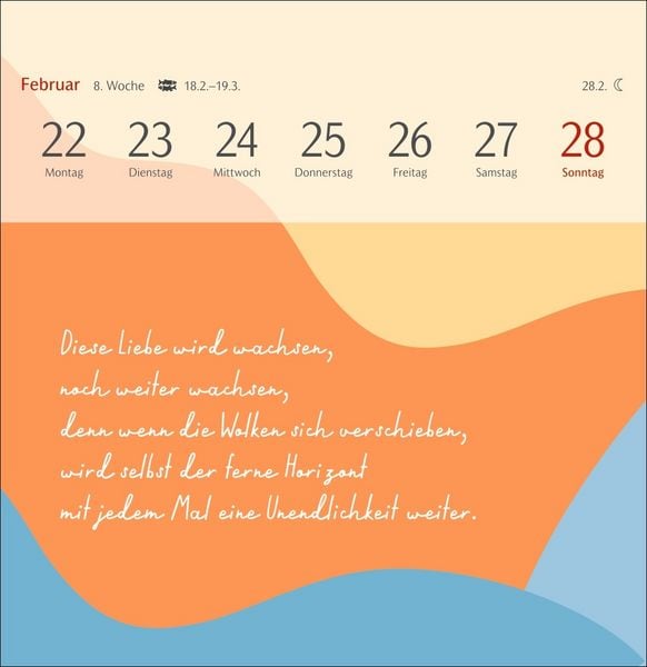 Produktbild: Clara Louise: Dort, wo die Sterne funkeln Premium-Postkartenkalender 2027 - 53 Postkarten mit poetischen Gedanken