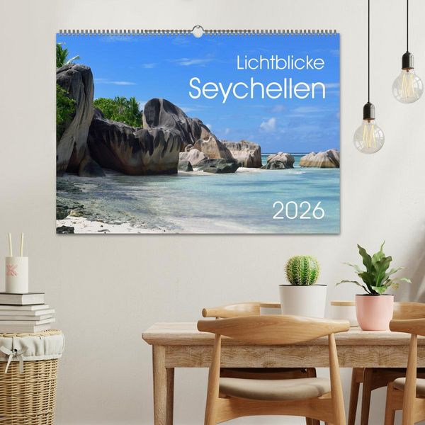Produktbild: Lichtblicke - Seychellen (Wandkalender 2026 DIN A2 quer), CALVENDO Monatskalender