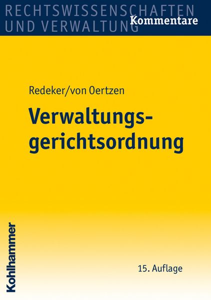 Produktbild: Verwaltungsgerichtsordnung