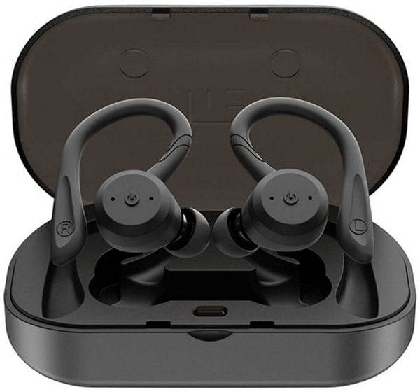 Produktbild: Tie Studio TBE1018 In Ear Kopfh&ouml;rer Bluetooth&reg; Schwarz Wasserbest&auml;ndig, Ohrb&uuml;gel Sport