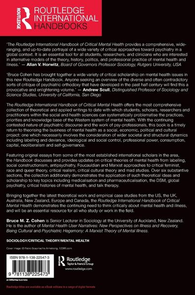 Produktbild: Routledge International Handbook of Critical Mental Health
