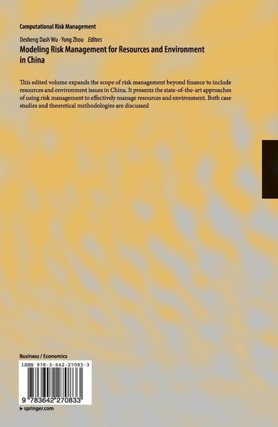 Produktbild: Modeling Risk Management for Resources and Environment in China