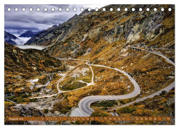 Produktbild: Hotspots im Wallis - Schweiz (Tischkalender 2026 DIN A5 quer), CALVENDO Monatskalender