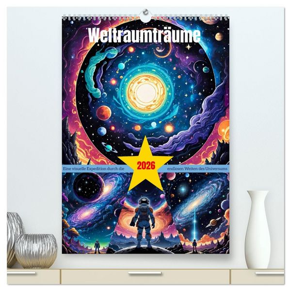 Produktbild: Weltraumtr&auml;ume (hochwertiger Premium Wandkalender 2026 DIN A2 hoch), Kunstdruck in Hochglanz