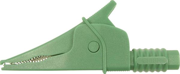 Cliff Croc Clip Sicherheits-Abgreifklemme Steckanschluss 4mm CAT III 1000V Grün