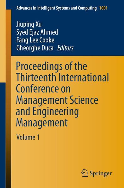 Produktbild: Proceedings of the Thirteenth International Conference on Management Science and Engineering Management