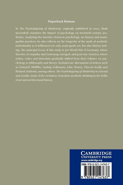 Produktbild: The Psychologizing of Modernity