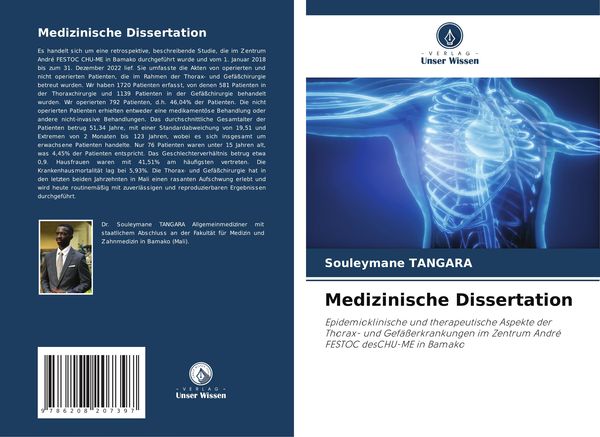 Medizinische Dissertation, Taschenbuch von Souleymane TANGARA, Verlag Unser Wissen, 9786208207397