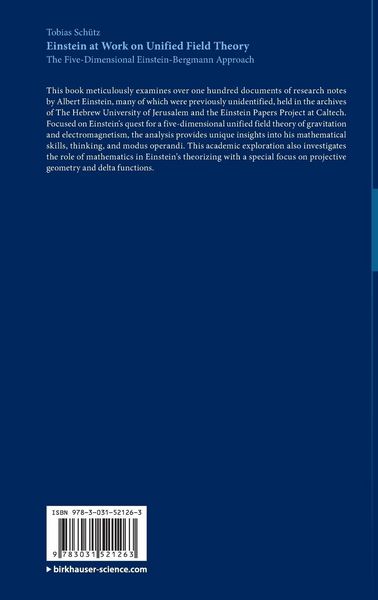 Produktbild: Einstein at Work on Unified Field Theory