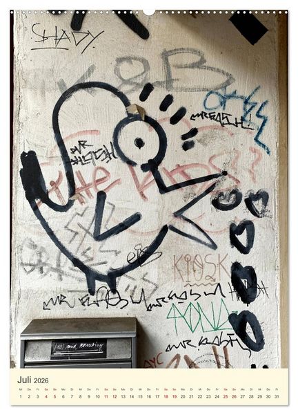 Produktbild: Hamburg StreetArt Classics (Wandkalender 2026 DIN A2 hoch), CALVENDO Monatskalender