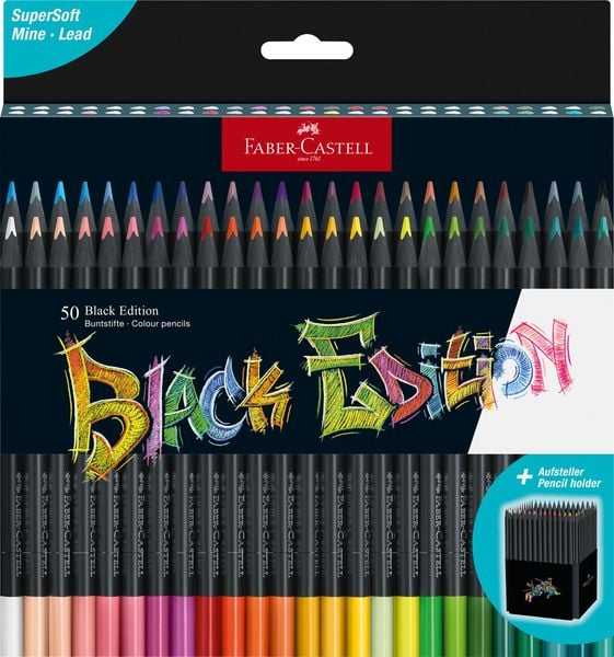 Produktbild: Faber-Castell Buntstifte Black Edition 50er Set