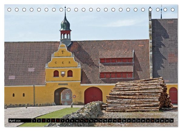 Produktbild: Schl&ouml;sser in D&auml;nemark (Tischkalender 2026 DIN A5 quer), CALVENDO Monatskalender
