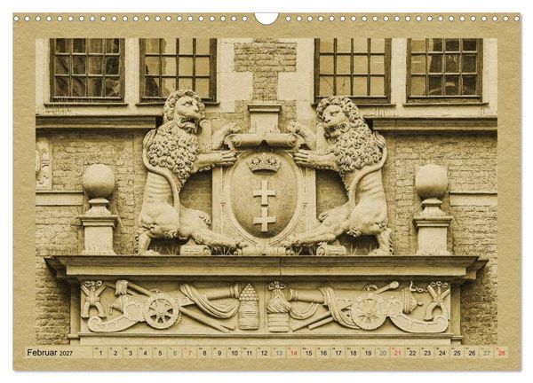 Produktbild: Danzig &ndash; Ein Kalender im Zeitungsstil (Wandkalender 2027 DIN A3 quer), CALVENDO Monatskalender