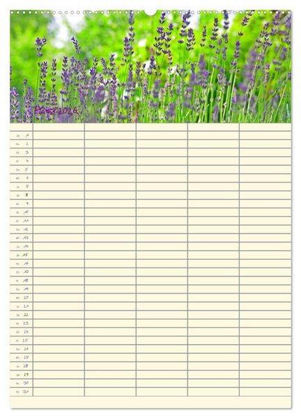 Produktbild: Der Naturgarten Familienplaner (Wandkalender 2026 DIN A2 hoch), CALVENDO Monatskalender