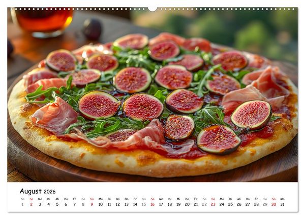 Produktbild: Pizza geht immer - Zu jeder Jahreszeit (Wandkalender 2026 DIN A2 quer), CALVENDO Monatskalender