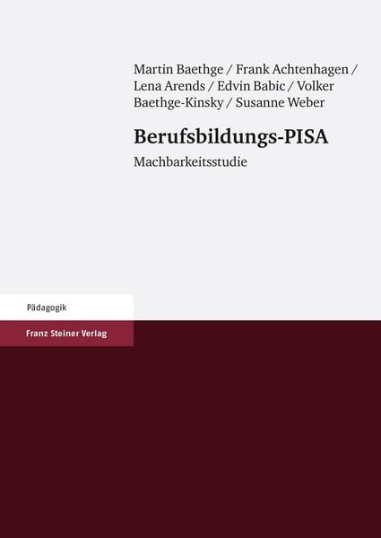 Produktbild: Berufsbildungs-PISA