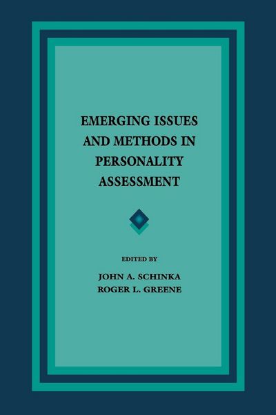 Produktbild: Emerging Issues and Methods in Personality Assessment