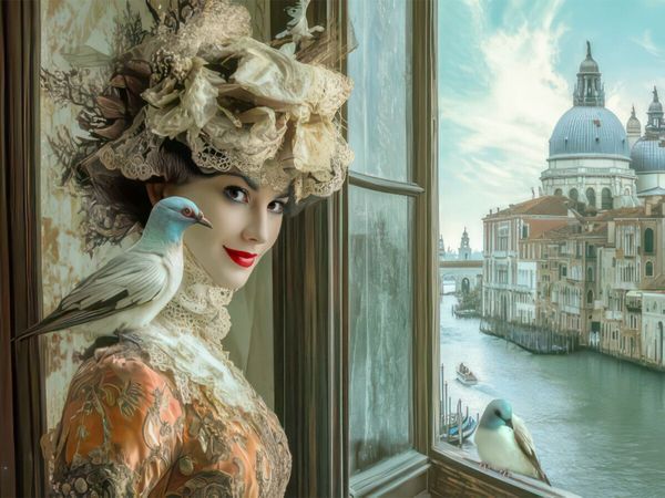 Produktbild: CALVENDO Puzzle Wundersch&ouml;ner venezianischer Stil | 1000 Teile Lege-Gr&ouml;&szlig;e 64x48cm Foto-Puzzle f&uuml;r gl&uuml;ckliche Stunden