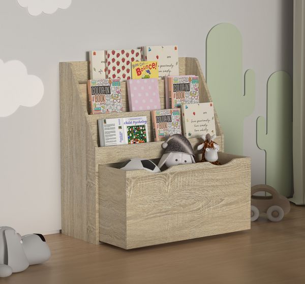 Produktbild: Kinderregal B&uuml;cherregal Schublade Regal Besira L