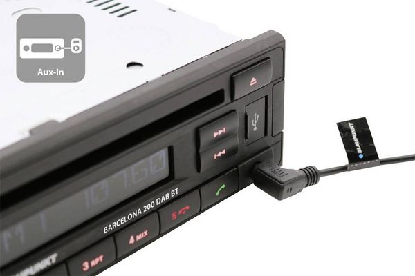 Produktbild: Blaupunkt Barcelona 200 DAB BT Autoradio Bluetooth&reg;-Freisprecheinrichtung, DAB+ Tuner