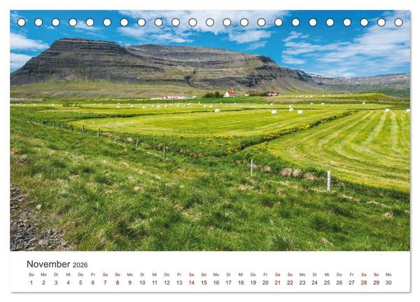 Produktbild: Sommer in Island (Tischkalender 2026 DIN A5 quer), CALVENDO Monatskalender
