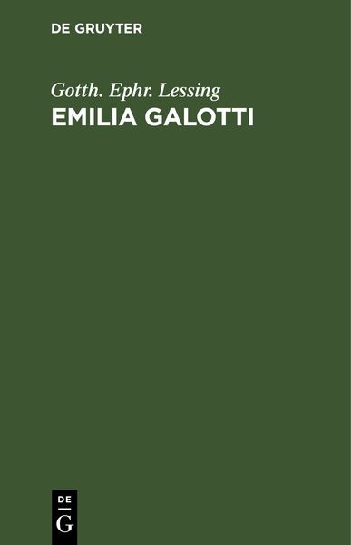 Produktbild: Emilia Galotti