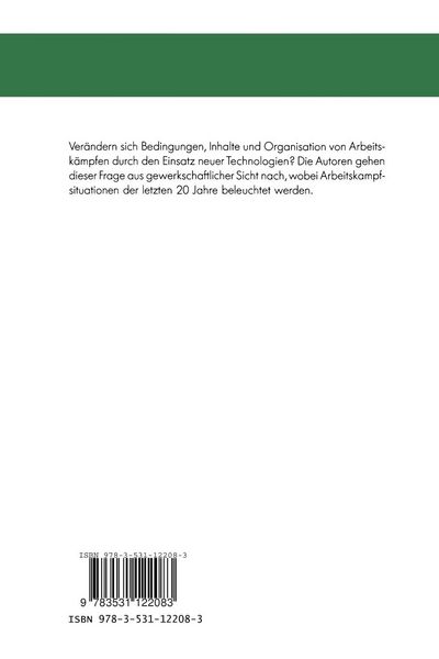 Produktbild: Neue Technologien und Arbeitskampf