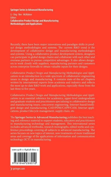 Produktbild: Collaborative Product Design and Manufacturing Methodologies and Applications
