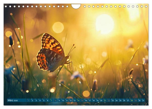 Produktbild: Filigrane Leichtigkeit - Schmetterlinge (Wandkalender 2026 DIN A4 quer), CALVENDO Monatskalender