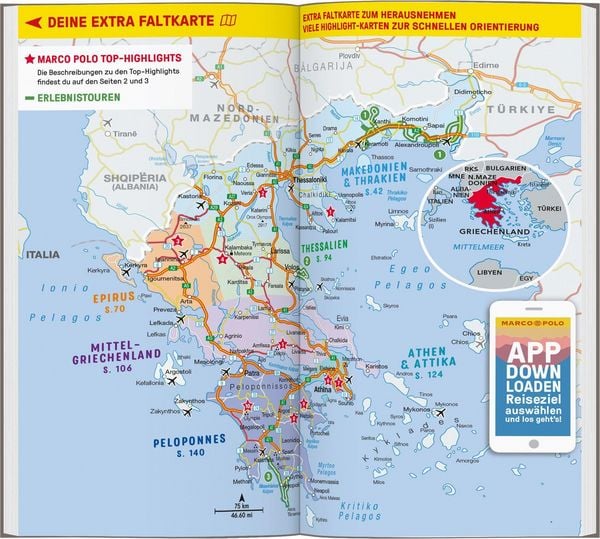 Produktbild: MARCO POLO Reisef&uuml;hrer Griechenland Festland