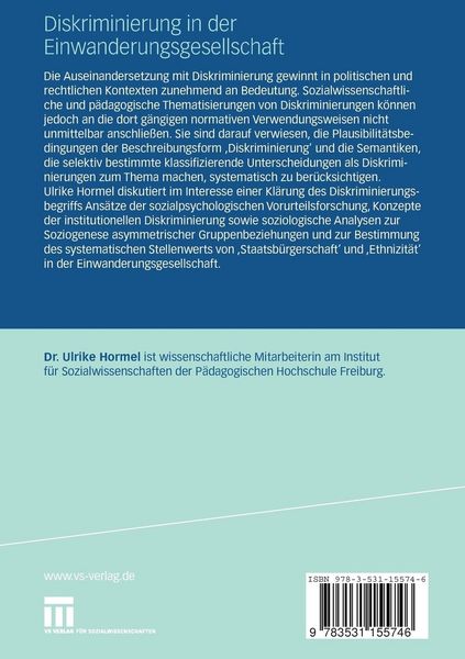 Produktbild: Diskriminierung in der Einwanderungsgesellschaft