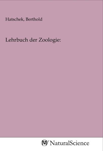 Produktbild: Lehrbuch der Zoologie: