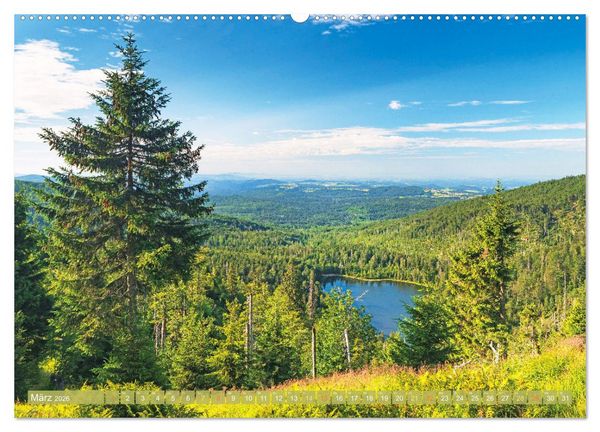 Produktbild: Arber, Rachel und Lusen: Der Hintere Bayerische Wald (Wandkalender 2026 DIN A2 quer), CALVENDO Monatskalender