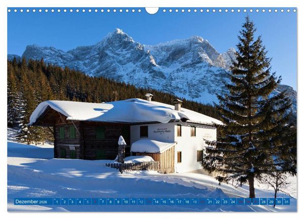 Produktbild: Rund um die Zugspitze (Wandkalender 2026 DIN A3 quer), CALVENDO Monatskalender