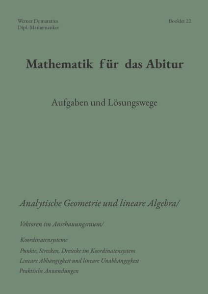Produktbild: Mathematik f&uuml;r das Abitur