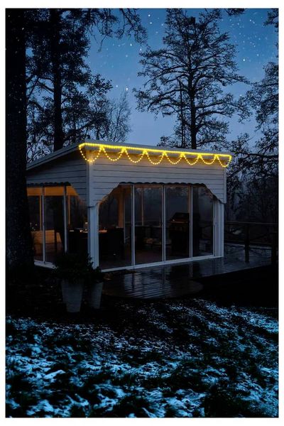 Produktbild: Konstsmide LED-Vorhang Au&szlig;en 18V 200 LED Warmwei&szlig;